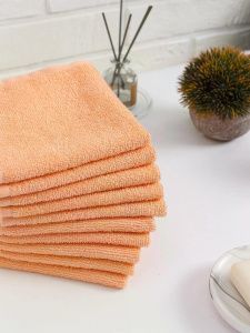Салфетка махровая, г/к, 30х30, арт. ВТ 30-30Г, 380 гр/м2, цвет: 028-персиковый
