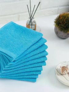 Салфетка махровая, г/к, 30х30, арт. ВТ 30-30Г, 380 гр/м2, цвет: 720-бирюза