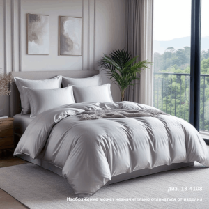 Набор: 2 наволочки сатин гл/кр диз. № 13-4108 (Облако)