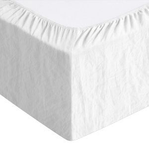 Простыня на резинке мятка цвет: Оптика белая