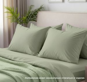 Набор: 2 наволочки поплин гл/кр 70х70 цвет: Фисташка