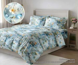 КПБ Полисатин "Pandora" 5D диз. № (Р 08073) Небесная вуаль