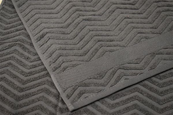 Полотенце махровое Luxor диз. Пине 70х130 т.серый